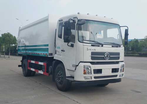 東風(fēng)天錦對接式垃圾車專威牌HTW5160ZLJD型垃圾轉(zhuǎn)運(yùn)車