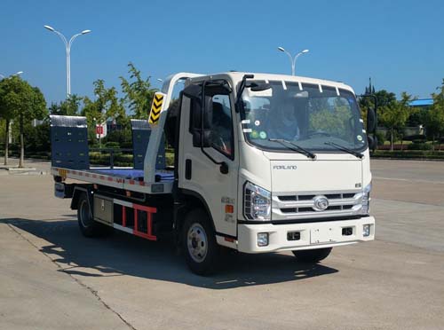 福田康瑞藍(lán)牌一拖二平板清障車